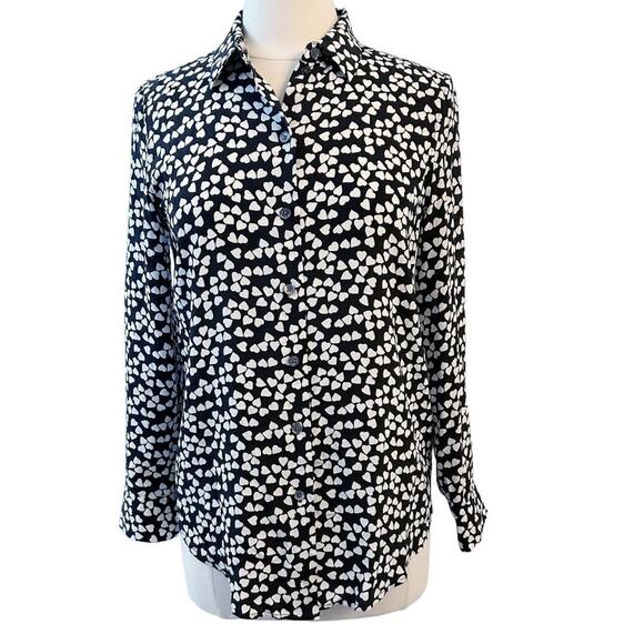 EQUIPMENT Essential Silk Heart Shirt Small - Picture 1 of 10